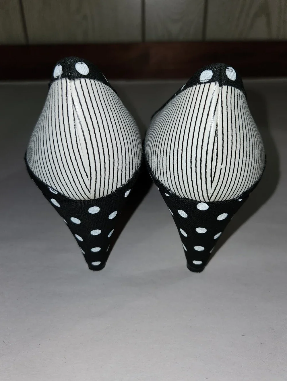 Walter Steiger Polka Dot Striped Heels